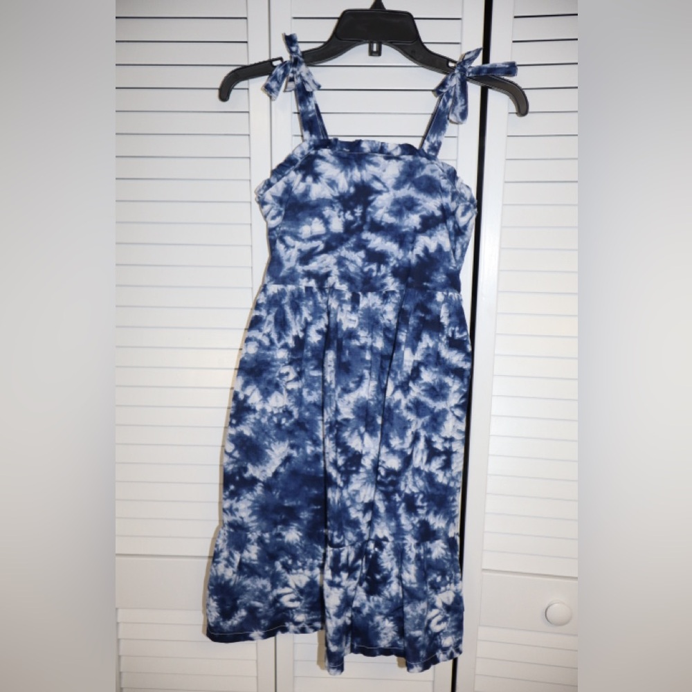 GAP Blue and White Tie-Dye Dress